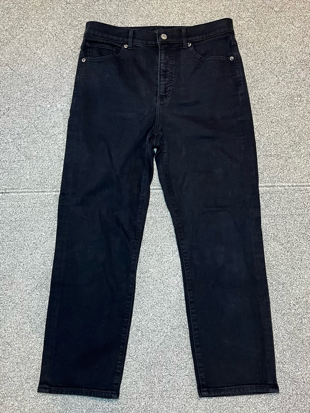 Express Straight Ankle High Rise Denim Jeans Womens Size 10 Black